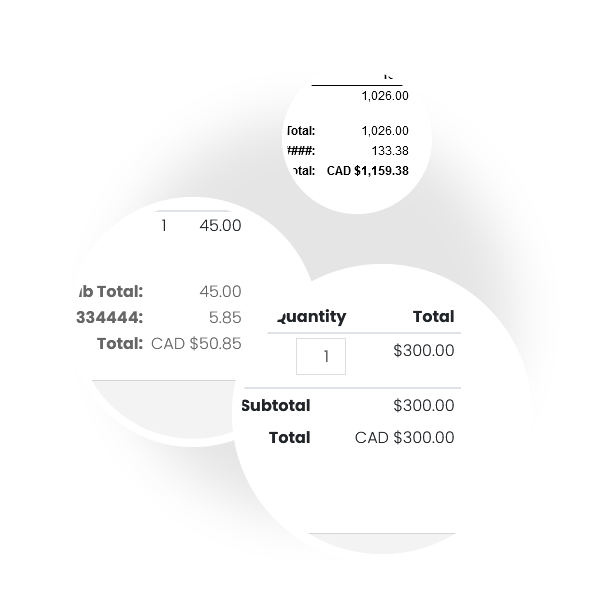 Show currency for credit card charges