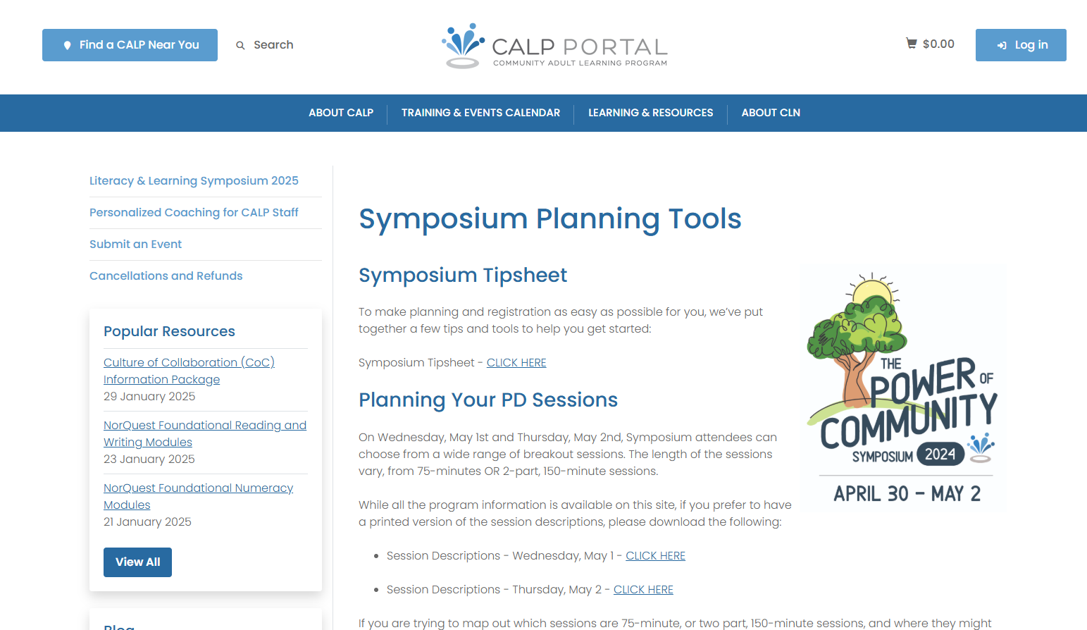 2024  LLS Planning Tools Page Example